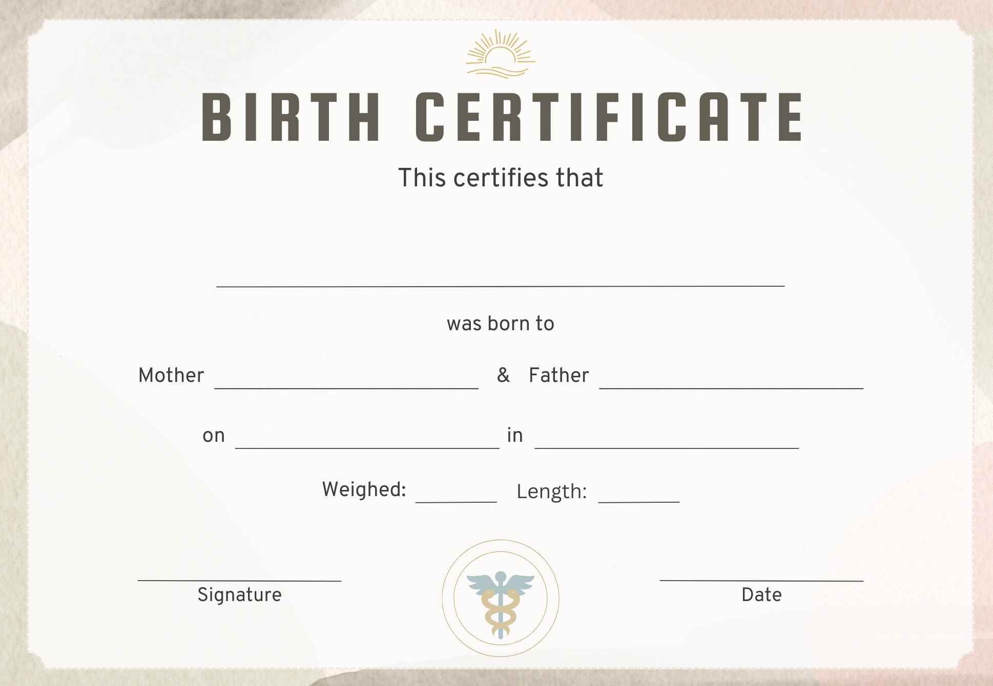 Birth Certificate (जन्म प्रमाणपत्र)